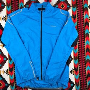 Shimano Leadville Race Series Cycling Jacket Blue Lightweight Ventilated XL